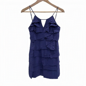 BCBG silk bleu cocktail dress new with tag size 0